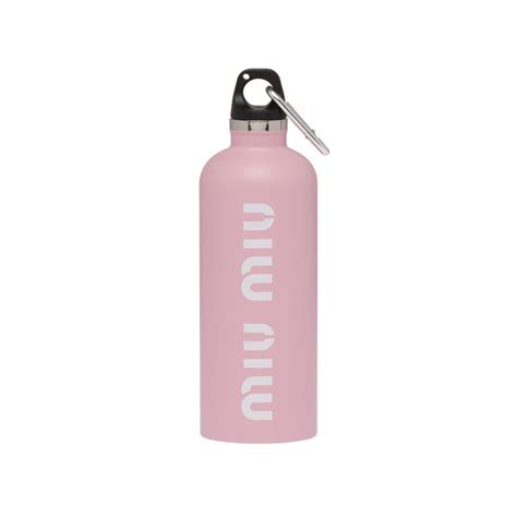 miu miu bottle|Pink/white Stainless Steel Water Bottle, 500 Ml .